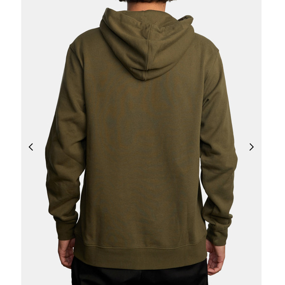 RVCA VA All The Way Fill Olive Green Paisley Pullover Hoodie XXL NWT - Picture 3 of 4